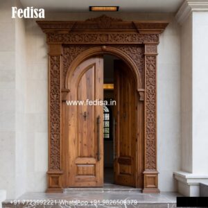 French Classic Doors Flat Entrance Design No-6425