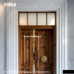 Italian Style Wooden Doors Kitchen Door Half Glass Design No-6426