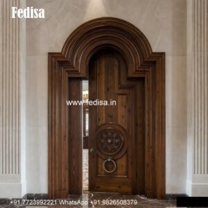 Classic Front Door Ideas Single Door Design In Wood No-6448