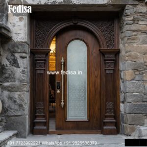 Italian Style Wooden Doors Teak Wood Double Door Design No-6467