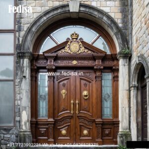 Vintage Wooden Door Iron Single Door Design No-6488