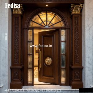 Classic Front Door Ideas Main Door Wall Design No-6489