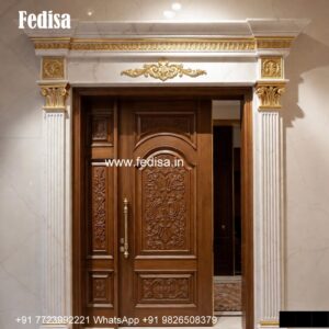 Wooden Carved Door Design Teak Ply Door Design No-6492