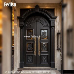 Carved Wooden Doors Pvc Bathroom Door Design No-6499