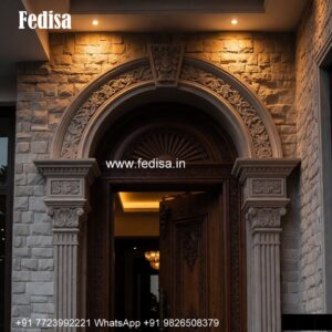Carved Door Patterns Front Door Design Teak Wood No-6520
