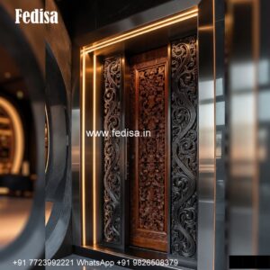 Arch Top Wooden Door Door Design Price No-6524