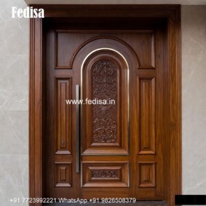 Traditional Door Design Front Glass Design No-6528