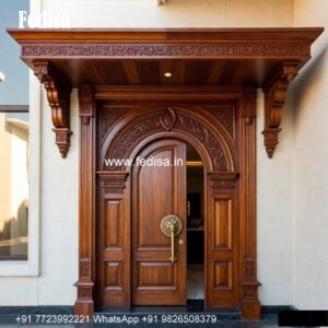 Carved Wooden Doors Main Door Chokhat Design No-6540
