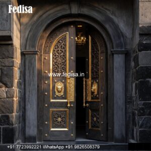 Colonial Style Door Stainless Steel Main Door Grill Design No-6545