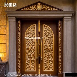 Vintage Wooden Door Designs For Houses Lohe Ke Darwaje Design No-6559