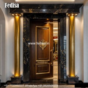 Handcrafted Wooden Door Pooja Room Door Price No-6582