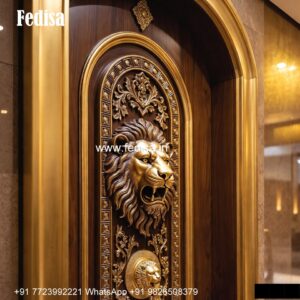 French Classic Doors Sagwan Main Door Design No-6589