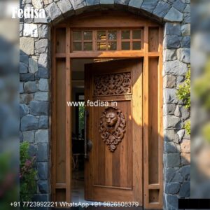 Decorative Wooden Doors Full Glass Door Design No-6603