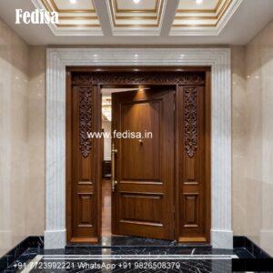 Arch Top Wooden Door Main Door Carving Designs No-6606