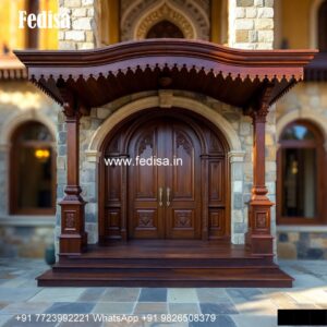 Double Door Classic Style Best Wooden Door Design No-6646