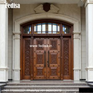 Wooden Carved Door Design Ganesh Door Design No-6656