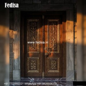 Engraved Wooden Door Unique Door Design No-6689