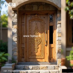Glass Panel Classic Door Main Door Elevation No-6690