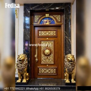 Home Entry Wooden Door Door Frame Beading Design No-6716