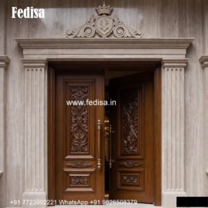 Luxury Classic Doors House Main Door Side Glass Design No-6741