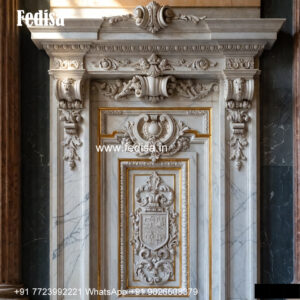 Carved Marble Window Design Bay Window Classic Style No-011