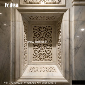 Marble Jali Window Design Double Hung Windows Classic No-013