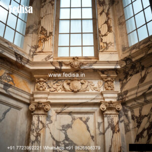 Carved Marble Window Design Arched Window Design No-049