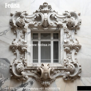 Marble Window Exterior Design Carved Wooden Windows No-100