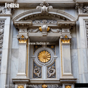 Marble Window With Wooden Frame Combination Classic Window Grill Design Ideas No-151