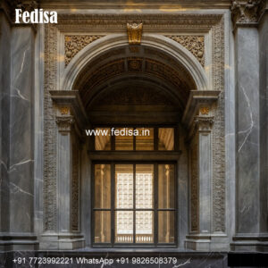 Decorative Marble Window Frame Heritage Window Design No-162