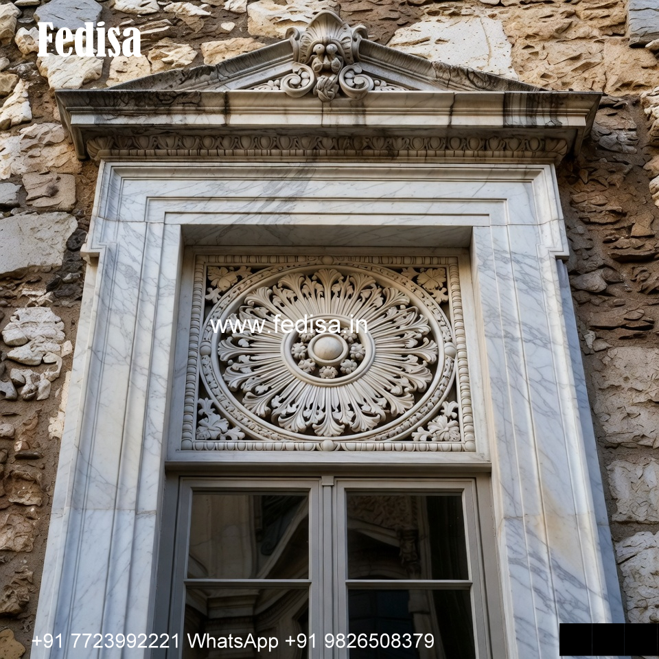 Marble Window Exterior Classic Window Design For Front Elevation No-194