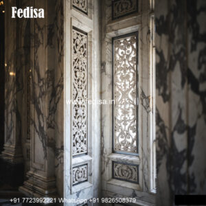 Elegant Marble Window Frame Arched Window Design No-205