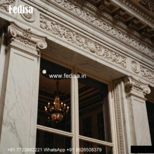 Polished Marble Window Design Bay Window Classic Style No-284