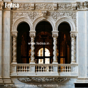 Marble Window With Wooden Frame Combination Front Elevation Window Design No-303