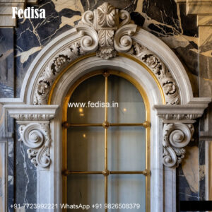 Marble Texture Window Design Double Hung Windows Classic No-325