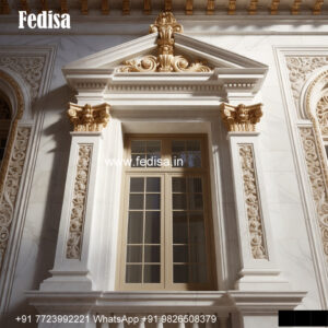 Marble Jali Window Design Elegant Window Design No-355