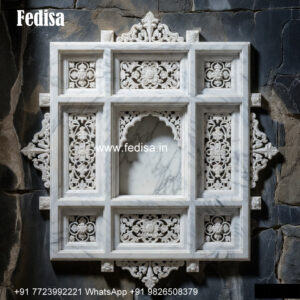 Elegant Marble Window Frame Heritage Window Design No-357
