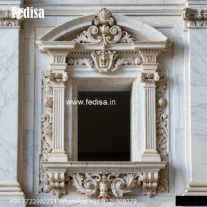 Marble Cladding Window Design French Window Design No-365