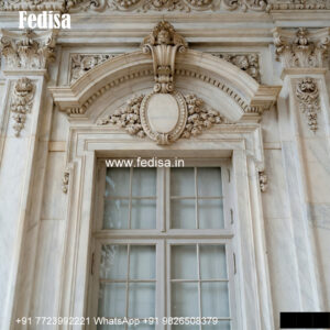 Living Room Marble Window Design Wooden Frame Window Design No-368