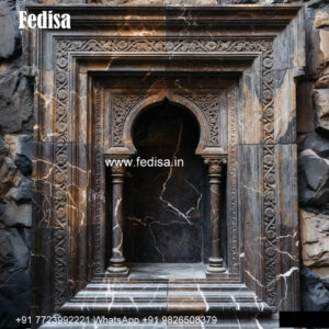 Luxury Marble Window Frame Design Stained Glass Window Design No-374