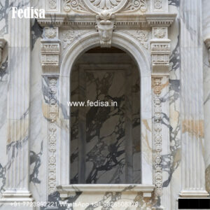 Classic Marble Window Traditional Window Design With Glass Panels No-388