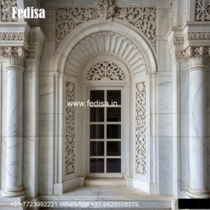 Stone Finish Window Frame Casement Window Design No-402