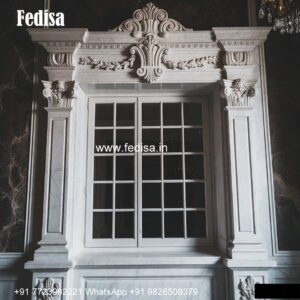 Marble Window Frame Front Elevation Window Design No-420