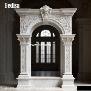 Front Elevation Marble Window Wooden Frame Window Design No-446