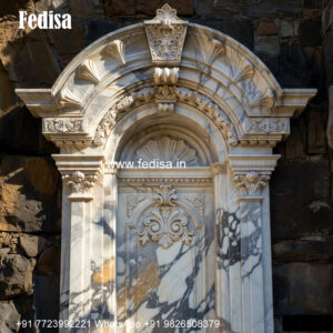 Decorative Marble Window Frame Traditional Window Design With Panels Glass No-466