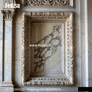 Living Room Marble Window Design French Window Design No-482