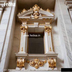 Bedroom Marble Window Frame Colonial Window Style No-483