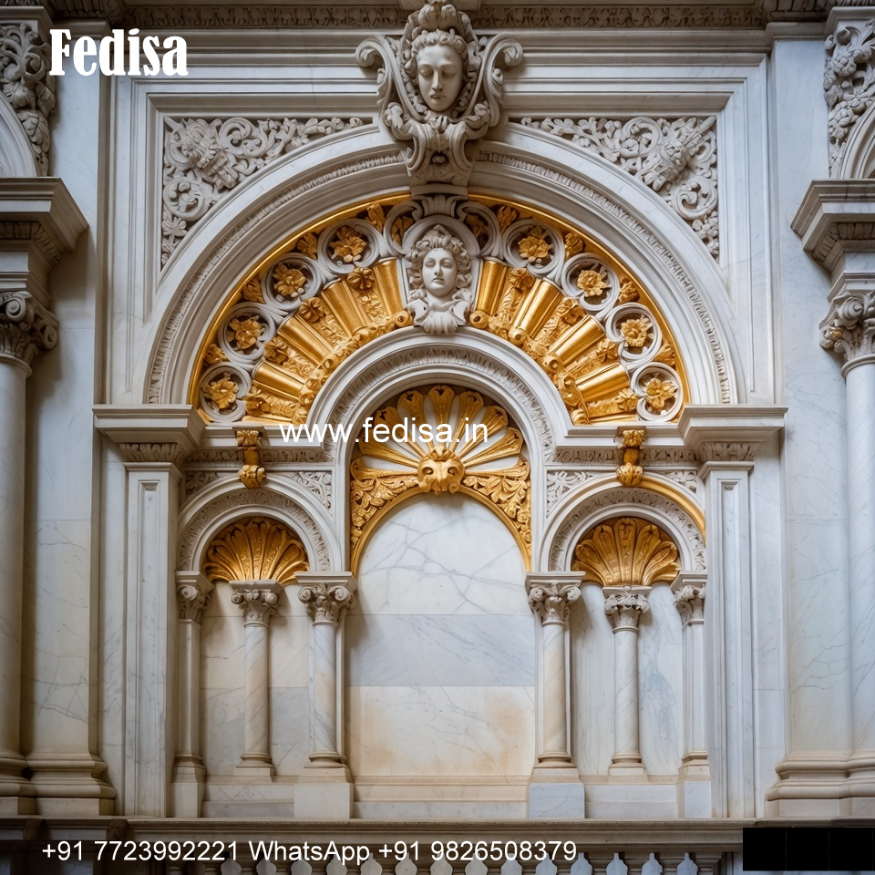 White Marble Window Design Vintage Window Style No-510