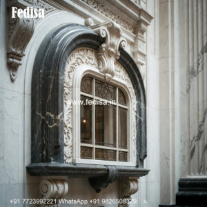 Marble Window Frame Classic Window Exterior Design No-610