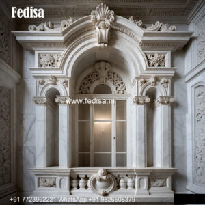 Carved Marble Window Design Classic Window Grill Design Ideas No-619